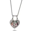 Ожерелья Uwin Broken Heart Medallion Picture подвесные ожерелья уколоть Cz Half Magnetic Heart Charms Модные украшения для влюбленных