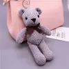 18cm Stuffed Toys Plush Key Chains Pendant Dolls Birthday Wedding Party Decor Teddy Bear Keychain