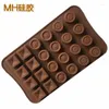 Baking Moulds Chocolate Silicone Mold Large Flower Bear Rose Square Muffin Bar Sphere Heart Shape Ice Candy Forms For Cake