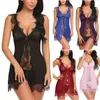 Kadınların Sirkavyesi Seksi Büyük Boyu Gece Elbise İç çamaşırı Plus Front Cover Canlap Nightwear Dantel Temptasyon İç çamaşırı Gecesi