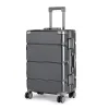 Luggage Cabin Luggage 24 26 28" Aluminum Frame Large Capacity Trolley Case 20 22 Inch Men Travel Password Boarding Box Rolling Suitcase