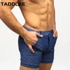 Taddlee Men Swimodear Swimsuits Swim Boxer Trunks Square Cut Cuts Pockets 240409