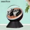 Watches Automatic Watch Winder Mechanical Watch Shaker Two Watch Box Rotator Super Quiet Motor LED light Glass Display Box USB Power