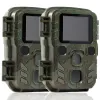 Camera's Outdoor Mini Hunting Camera 24MP 1296P Wild Trail Infrarood Night Vision Outdoor Motion Activated Scouting Photo Trap