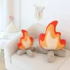 Poupées 30 cm / 45 cm simulation drôle feu de joie en peluche jouet doux cariot de feu de feu de feuille de salon coussin de coussin de coussin de coussin de planche