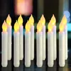 Бесплатные свечи 12 ПК светодиодные батареи на 6,9 дюйма для аккумулятора для вечеринки в церкви в классе декор дня рождения 240417