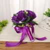 Fiori di nozze bouquet seta da sposa bouquet artificiali rose di ortensie rame calma per accessori per accessori