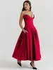 Casual Dresses DIOSA 2024 Evening Party For Women Strapless Chest Wrap Sexy Maxi Dress Ladies Banquet Partywear Vestidos De Fiesta