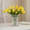 Decorative Flowers High End Touch Moisturizing Tulip Simulation Flower Pography Props Home And Living Room Arrangement Decor Products