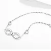 Fashion Infinite "8" Bracciale Ladies Love Bracciale Simple Diamond Bracciale Regalo per le vacanze