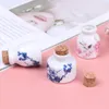 Storage Bottles Ceramic Glass Dappen Dish Bottle Liquid Glitter Bowl Cup With Wood Lid Peony