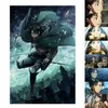 Wall Stickers Japan Anime Attack On Titan Poster Painting Canvas Cosplay Home Decoration