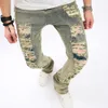 Fashion Vintage Holes Men Hip Hop Slim Jeans Pantal