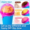 Rakare 350 ml slushy cup quickfrozen smoothies cup diy glass slushy maker flaskmjölk skakning maker cooling cup nyp ispress mugg mugg