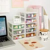 Bins Kawaii Desktop Pachnerz magazynowy Organizator szuflady Pióro uchwyt makijaż kosmetyczny plastikowy szuflada do przechowywania