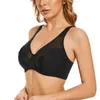 Bras Sexy Women Lace Mesh Minimizer Pełne pokrycie Non wyściełane underwire 38 40 42 C D E F G Solidny komfort gładki bralet w dekolcie