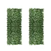 Decorative Flowers Pretty Watering Free Cuttable No-trimming Wall Panels Grass Backdrop Artificial Leaf Fence Flexible