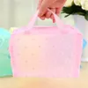 Storage Bags Waterproof PVC Cosmetic Bag For Women Floral Transparent Wash Creative Home Outing Compressed Shower Organizer