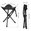 Accessories Portable Tripod Stool Folding Chair With Carrying Case for Outdoor Camping Walking Hunting Hiking Fishing Travel 28x28x36cm