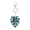 Keychains Festival Gift Fun Fresh Foliage Shape Car Pendant Bag Keys Holder Leaf Keychain Key Ring