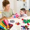 6pcs poczuł, że kit marionetka kreatywna Make DIY Art Craft pompoms opowiatanie przedszkola Prezenty Early Education dla dzieci 240415