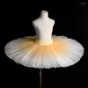 Girl Girls Girls Ballet Tutu Skrits Teen Kid Swan Lake Performance 5 Layer Dance Gripla Danni Abito da gradiente