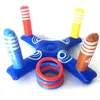 Inflatable Ring Throwing Ferrule Inflatable Ring Toss Pool Game Toy Kids Outdoor Pool Beach Fun Summer Water Toy 240418