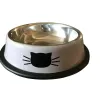 供給ノンズスリップボウルステンレススチールペットキャットボウル子犬子犬料理ボウルnonskid for elmold bowl cats feeder cat bowl pet supplies