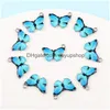 Charms Fashion Colorf Butterfly Claps Diy подвесы для ювелирных аксессуаров сплав сплай