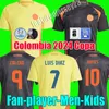 2024 Colombia Away Soccer Jerseys Copa America Luis Diaz Falcao James Cuadrado Arias 24 25 Colombia Home Away Football Shirt Men Kid Kit Kit