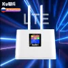 Routers KUWFI 4G LTE ROUTER Wireless WiFi Router 150Mbps Sim Card Modem WiFi Hotspot Detachable antenne met 1.44inch Smart LCD -display