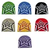 Bérets Elastic Windproofing Hat Hat à tricot Jacquard Star Pattern Hats pour adolescents adultes Dropship