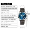 ساعة معصم الميليتا ML04 Quartz Watch OS00 حركة Super BGW9 Luminous 100M مقببة للماء CRISTAL 39MM