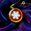 Colares Metatron Fire Maelstrom Orgone Pingente Energia Colar Amuleto Curador Cristal do Gerador de Orgonita /Melhore Riqueza e Negócios