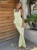 Женские брюки с двумя частями Clacive Sexy Slim Green Satin 2 Set Women Outfit 2024 Summer Dooveless Mank с высокой уличной одеждой с высокой талией