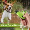 При свистках дрессировки собак Clicker Whistle 2 в 1 Dust Cover Training Pet Dog Remeply для коррекции поведения контроля коры.