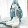 Filtar Cartoon Shark Slee Bag Pyjamas Office Tupplur