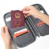 Posiadacze portfel podróży Duża pojemność Paszport Dokumenty Pochodowe Karty WISTLETS Clutch Passport Organizator karty skrzynek Pakowanie kostek