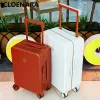 Luggage COLENARA 20"24"26"29 Inch The New Suitcase Universal Aluminum Frame Trolley Case with Portable Boarding Code Box Ladies Luggage