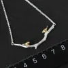 Hangende kettingen Lotus Fun Real 925 Sterling Silver Natural Original Handmade Fine Jewelry 18K Gold Bird on Branch Necklace for Women Gift Bijoux 240419