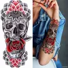 Autocollant temporaire étanche Flash Dragon Eagle Eagle Skull Rose Rose Faux Tatoos Art Art Aras Sleeve Tatto Femmes Man Man Totem 240408