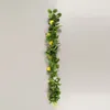 Garland de bengala de flores decorativas para a porta da frente Welcome Decorate Silk Flower Artificial Hanging
