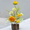 Vases Stump succulent pot vintage en bois jardinière imitation créative bois