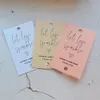 50pcs 45x70mm Mariage personnalisé étiquette de cierge étincelante Let Love Sparkle Imprimable Decor Favor Tags Exit Toss Ideasyh19 240419