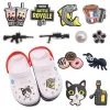 Bolsas 50pcs por atacado PVC Gun Drum Bubble Tea Shoe Charms entupirem a decoração de sapatos adultos FIT DIY Backpack Croc Jibz