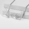 Collane Crystal Arabic Custome Collana Gioielli per donne girocollo in acciaio inossidabile Pendenti a catena personalizzati Gift