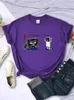 Koszulki damskie zabawne muzyczne gracz Koszula Kobieta wygodna kreatywna koszulka moda w stylu ulicznym Tops Osobowość Letnie koszulki