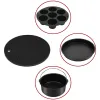 Fryers 10pcs 6/7/8inch NonStick Air Fryer Accessories Set Heat Insulation Pad Pizza Pan Single Layer Steaming Rack Set