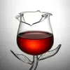 Verres créatives Rose Flower Wine Forme Gobelet Fid-Free Glass Glass Home Wedding Party Barware Drinkware Gifts 180ML