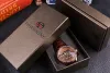 Kits Forsining Skeleton Watch Transparent Roman Number Watches Men Luxury Brand Mechanical Men Big Face Watch Steampunk Wristwatches